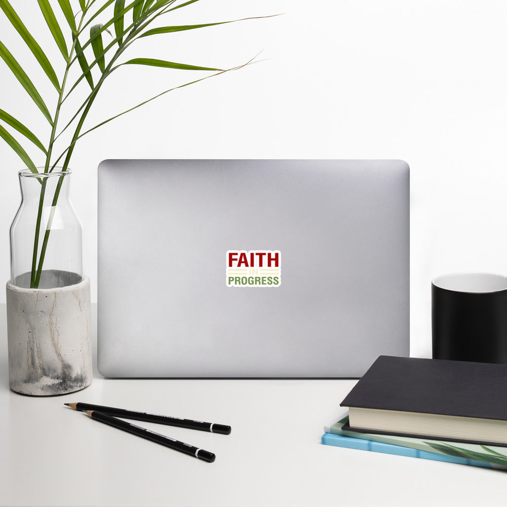 Faith in Progress Accessory sticker