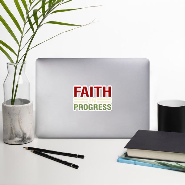 Faith in Progress Accessory sticker